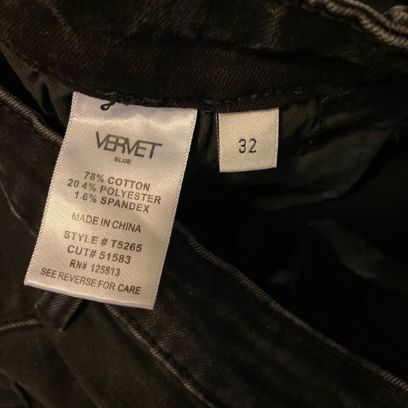 Vervet Blue size 32 ladies black denim jeans - Picture 7 of 7